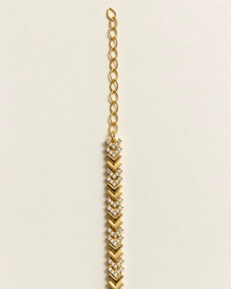 Balıksırtı Gold Bileklik