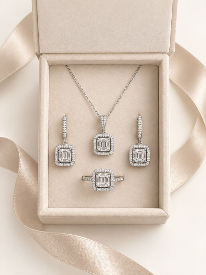 Prenses Baget 3lü Set | 925 Gümüş