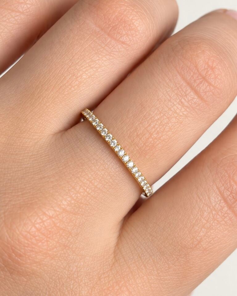 Lina Gold Yüzük | 925 Gümüş