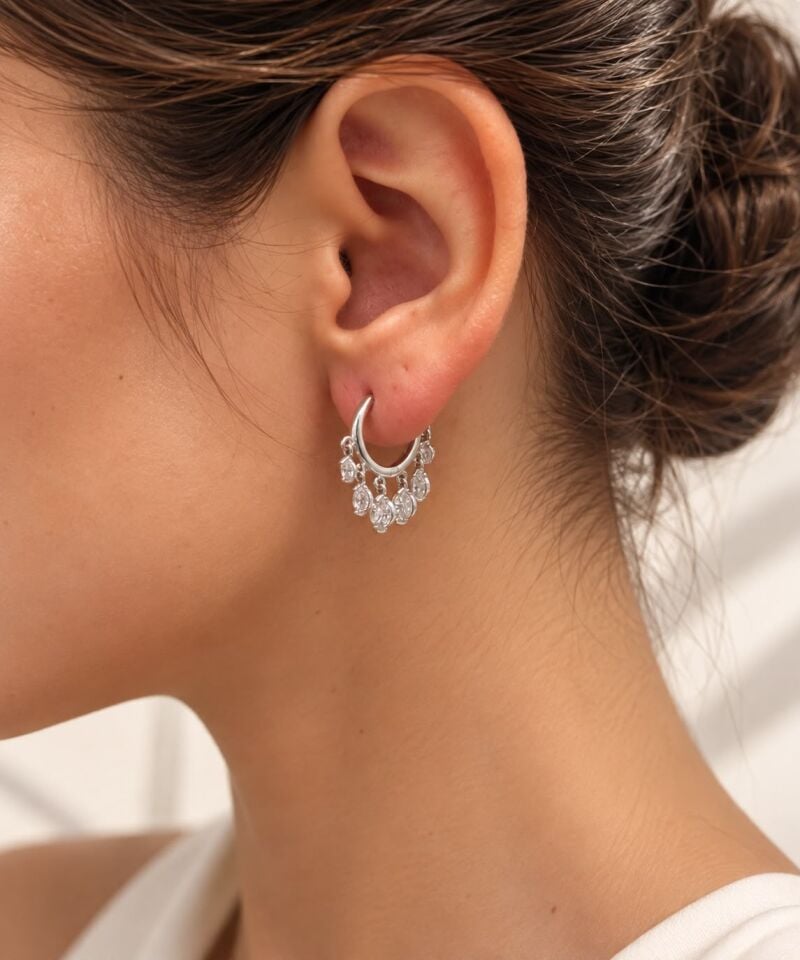 Sallantılı Küpe | 925 Gümüş